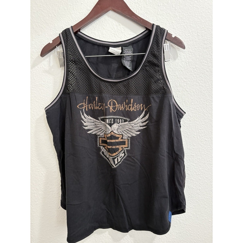 HARLEY DAVIDSON 115TH Anniversary‎ Womens Large Tank Top EUC
